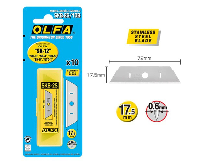 OLFA Spare blade for the All stainless steel knife SKB-2S/10B
