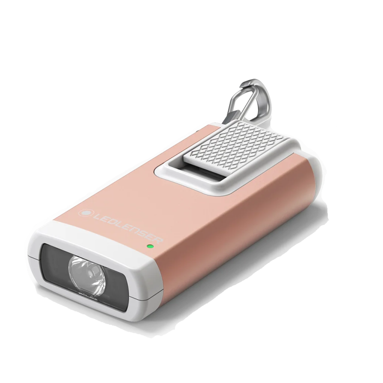 Ledlenser Keychain Light K6R Rose Gold Rechargeable with Shrill Alarm 502581