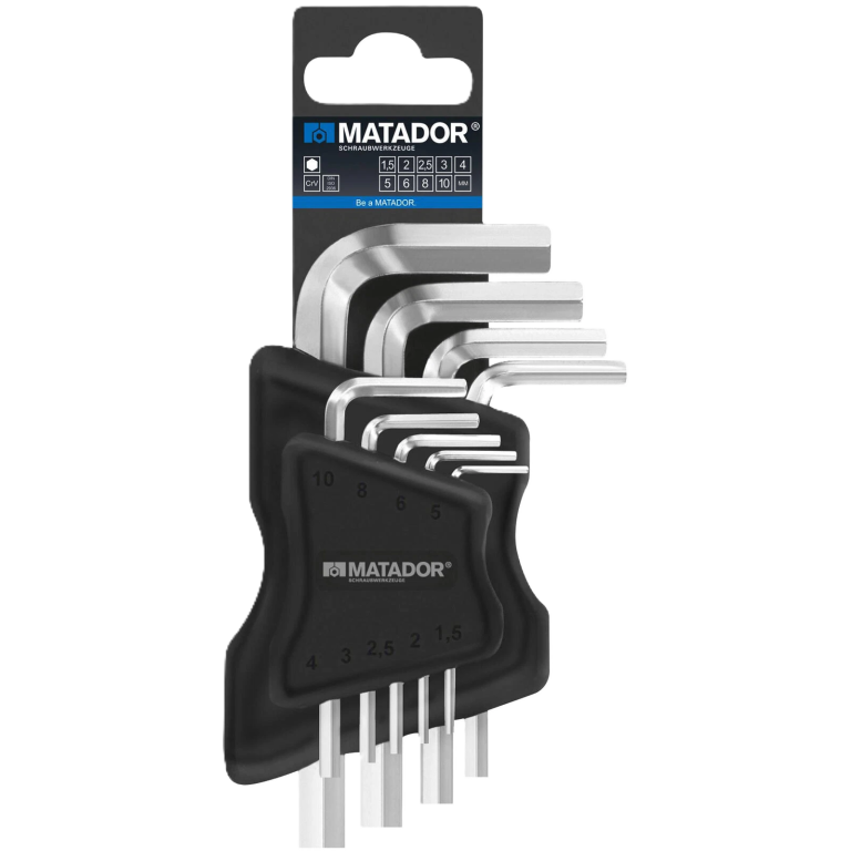 Angle spanner short form, 9 pcs, MATADOR 04409091