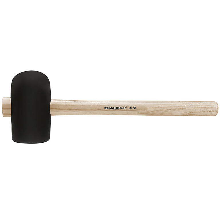 Rubber mallet, DIN 5128 B, 520 g, 115x65 mm, MATADOR item no.: 07380005