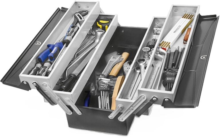 Tool carrying box, 108 pcs, 200x200x520 mm, MATADOR item no.: 81758013