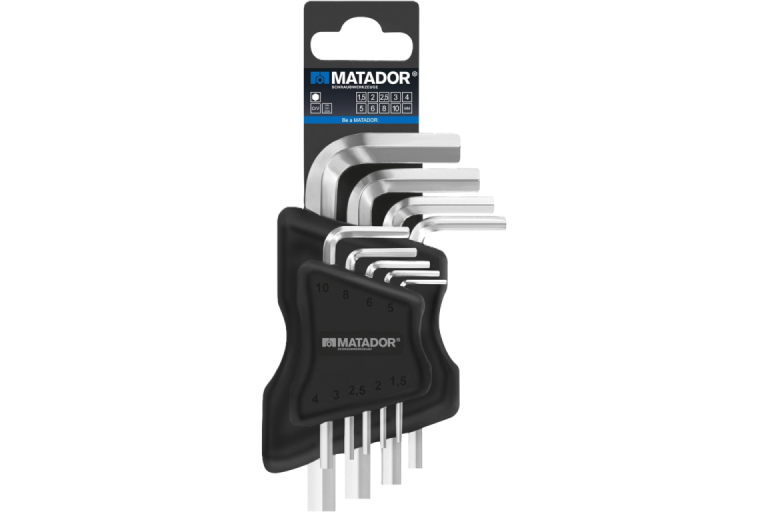 Angle spanner short form, 9 pcs, MATADOR 04409091
